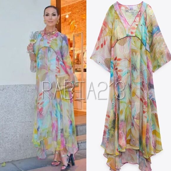 ZARA PRINTED DRESS LIMITED EDITION - Picture 11 of 15